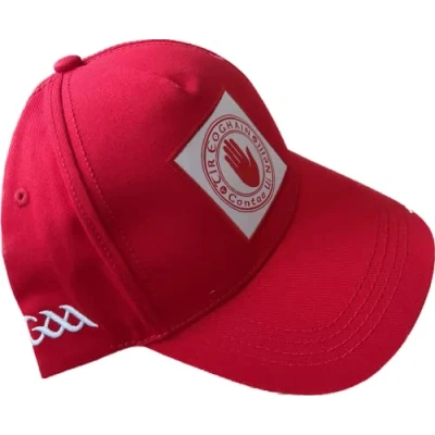 Image of TYRONE Official GAA Ireland County Home Style RED Baseball cap hat very rare limited Stock …