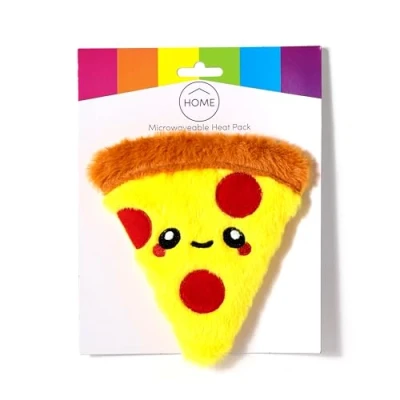 Image of Puckator Pizza Foodiemals Microwavable Plush Lavender Heat Pack Heating Pads Hot and Ice Cold Cool Packs Bag for Sport Injuries Knee Back Pain Bed Warmer Wellness Health Products