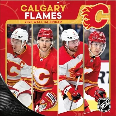 Image of TURNER SPORTS Calgary Flames 2025 12x12 Team Wall Calendar (25998011934)