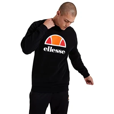 Image of ellesse Men&#039;s Perc Sweatshirt, Black, S