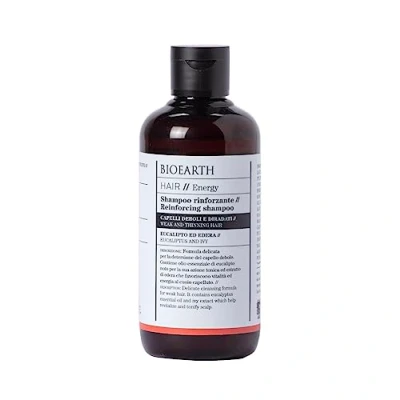 Image of Bioearth Shampoo, 250 ML: Strengthening for Hair Weak and Thinned out with Eucalyptus Rosemary Oil