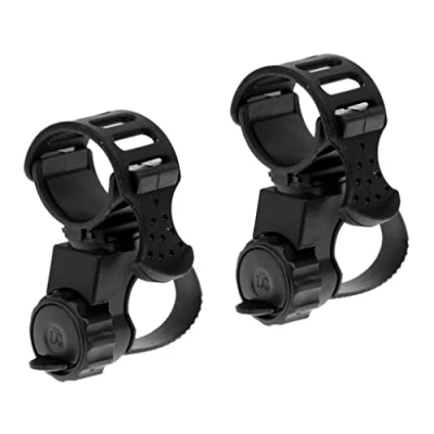 Image of Sharplace 2Pcs 360 Rotating Bike Handlebar Mount Flashlight Torch Clip Holder Grip Bracket
