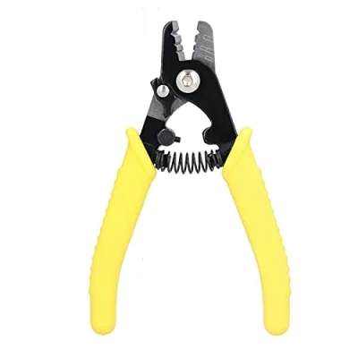 Image of Fibre Stripping Tool 3 Hole Optic Stripper,7.3&quot; Optical Fiber Stripper with PVC Handle, Cable Pliers for CFS Coating