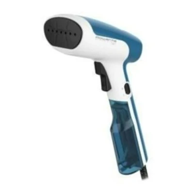 Image of Rowenta Access Steam First DR6130 Vertical Brush, 1300 W, 70 ml Tank, Removes Wrinkles, Odours and Disinfectant, Sensitive Thick Clothing, 2.6 m, Blue White