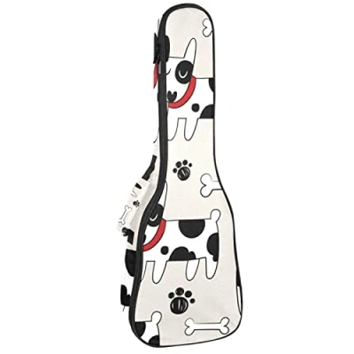 Image of Tenor Ukulele Gig Bag Waterproof Case Padded Backpack, Great for Soprano Concert (21/23/24 in) Dog
