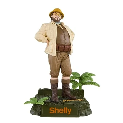 Image of McFarlane Toys Movie Maniacs Shelly 6 inch Scale Figure Jumanji: The Next Level Collectible with Exclusive Bonus Item, Environmental Base, Printed Backdrop, and Art Card for Collectors