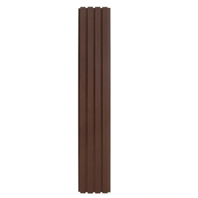 Image of MonsterShop Wpc Slatted Wall Cladding x 4 Panels Brown
