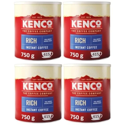 Image of Kenco Rich Instant coffee Tin 750g (Pack of 4)