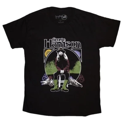 Image of Rock Off officially licensed products George Harrison Sun and Moon T Shirt XXL Black