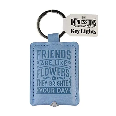 Image of History &amp; Heraldry Impressions Sentiment Gifts Leather Look Torch Key Ring Lights Friends