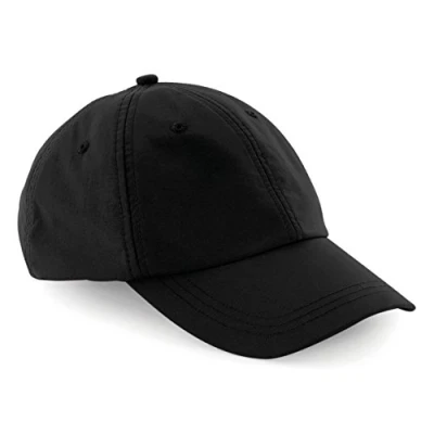 Image of Beechfield Unisex Outdoor Waterproof 6 Panel Cap One Size Fits All Black