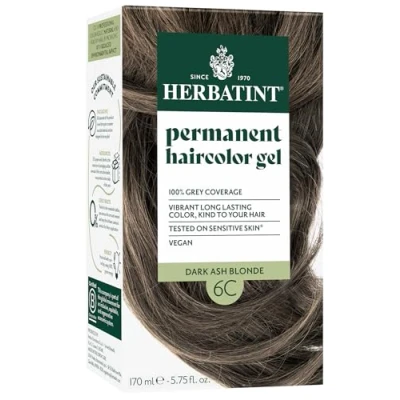 Image of Herbatint 6C Dark Ash Blonde Permanent Hair colour 170ml