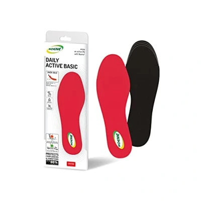 Image of Noene DAILY ACTIVE BASIC Insoles Antishock for sports Shoes perfect and everyday life ideal Men Women h: 2 mm 43/46