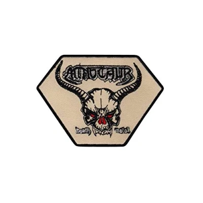 Image of Minotaur Thrash Metal Band Patch Badge Embroidered Iron on Applique Souvenir Accessory
