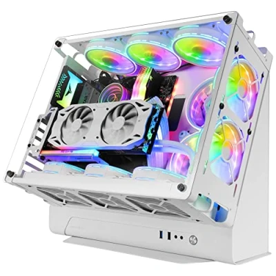 Image of Mars Gaming MCB White, PC ATX XL Case, Custom Premium Edition, Modular Dual Chamber Structure