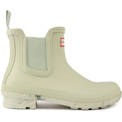 Image of Hunter Womens Original Chelsea Boots Green Size UK 3