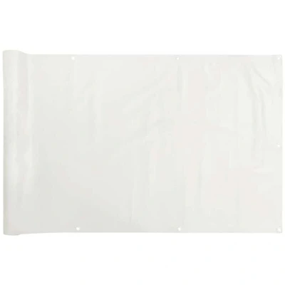 Image of vidaXL Balcony Privacy Screen White 400x75 cm PVC
