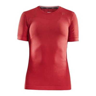 Image of Craft Fuseknit Comfort Rn Ss W Baselayer Red, Small