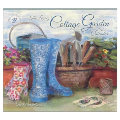 Image of Legacy Cottage Garden 13 x 12 Paper 2025 Hanging Wall Calendar