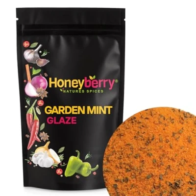 Image of Garden Mint Glaze 100g BBQ Rubs and Seasoning for Meat Chicken Beef Pork Lamb Fish Burger Sausage Cheese Vegetable Tofu All Purpose Dried Spices Powder Blend Mixed Barbecue Rub Grill Marinade