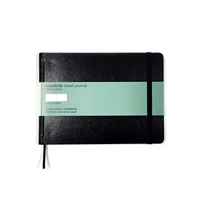 Image of Watercolour Travel Journal A5 Landscape 200 GSM 60 Pages Acid NOT (Medium Grain)