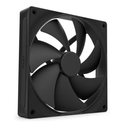 Image of NZXT F140P 140mm Static Pressure PC Case Fan Ideal for Radiators &amp; Heatsinks High Rear Chamfer Intake Fluid Dynamic Bearings Low Noise PWM Control Black
