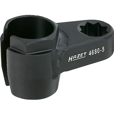 Image of HAZET 4680 5 Hexagon Profile Lambda Probe Socket Phosphatised/Oiled