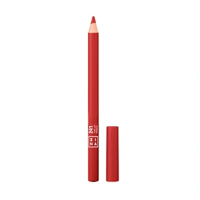 Image of 3INA MAKEUP The Lip Pencil 241 Red Liner with Jojoba Oil to Hydrate and Nourish your Lips Volume Effect Creamy Precise Vegan Cruelty Free