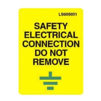 Image of HiSPEC Safety Electrical Connection Labels ROLL of 100