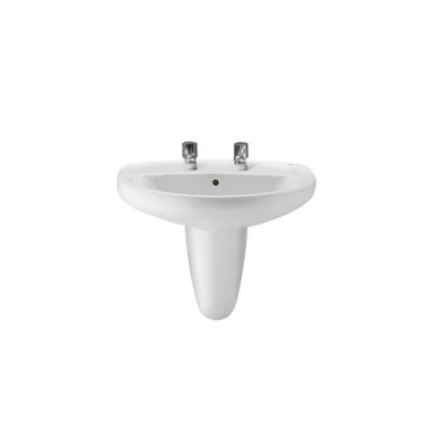 Image of Laura Wall Hung Basin 520 X 410mm 2 Tapholes