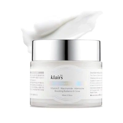 Image of DearKlairs Freshly Juiced Vitamin E Mask, Moisturizer, Boost the Effect C, Niacinamide, Adenosine, 90ml, 3.04oz, cream, clear skin, antioxidant serum