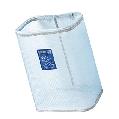 Image of Liummrcy Wall Mounted Laundry Basket Breathable Foldable Dirty Clothes Storage Organizer Hanging Door Hamper Bag for Bedroom (Blue)