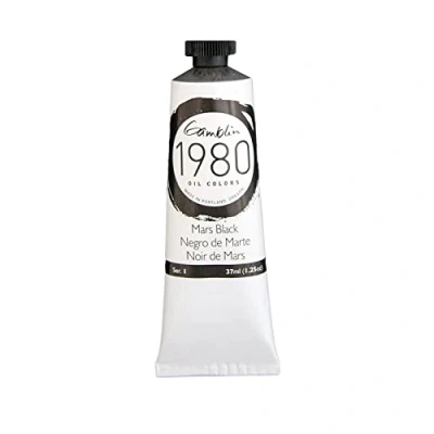 Image of Gamblin 1980 Oil Mars Black 37Ml