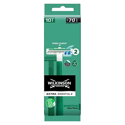 Image of Wilkinson Sword Extra 2 Disposable Razors Sensitive 10 Pack