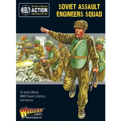 Image of Bolt Action Soviet Assault Engineers Squad 28mm Scale Metal Miniatures by Warlord Games Highly Detailed World War 2 for Table top Wargaming