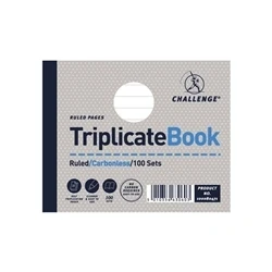 Image of Challenge Triplicate Book Carbonless Ruled 100 Sets 105X130mm Ref 100080471 [Pack 5]