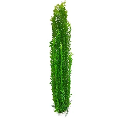 Image of Jumbo Aquarium Or Pond Artificial Plant Stands Over 3 Feet Tall With Heavy Base Bushy Foliage