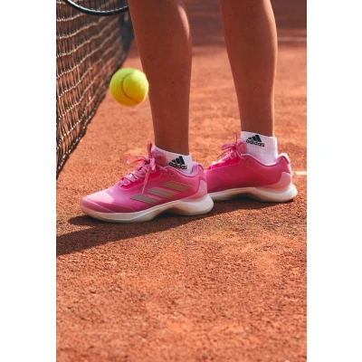 Image of adidas Women&#039;s Avacourt 2 Tennis Shoes, Bliss Pink/Silver Metallic/Lucid Pink, 5.5 UK