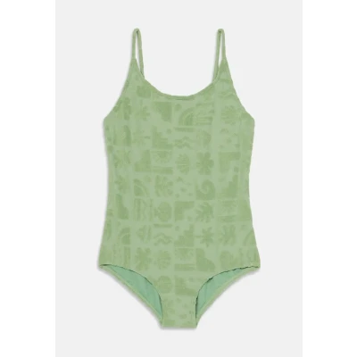 Image of Roxy Beach ONE Piece Swimsuit, Women&#039;s, Size: 6y, Basil