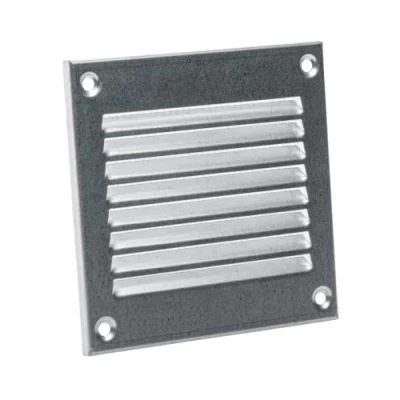 Image of 100x100mm / 4x4&quot; inch Galvanised Metal Air Vent Grille Cover with Insect Mesh Ventilation