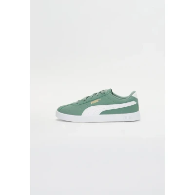 Image of Puma CLUB II Unisex Trainers for kids, Size: 10K, Green moon/white Imitation leather/ textile