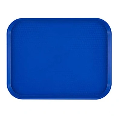 Image of Cambro 1216FF186 Fast Food Tray, High Profile, Rectangle, Navy Blue