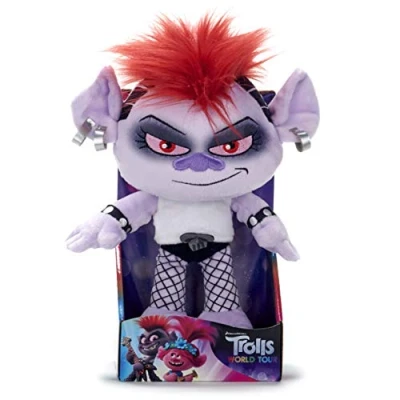 Image of Posh Paws 37445 Trolls World Tour Queen Barb Soft Toy 25cm (10 inches), Multi