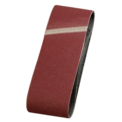 Image of kwb Abrasive Belts 75X457 Mm Made of High Grade Corundum with Grit Size 60, Special Gluing and Flexible Cotton Fabric for Coarse Sanding Wood Metal