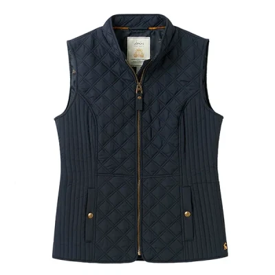 Image of Joules Marine Navy Minx Diamond Quilted Gilet Size 20