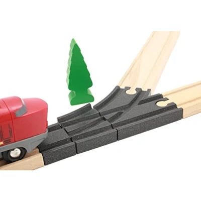 Image of Locorico Railway Switch for Wooden Train (Left Turn)