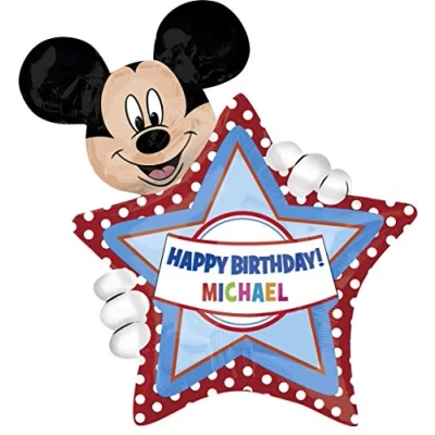 Image of Amscan Super Shape Mickey Mouse Personal Balloon Party Accessory