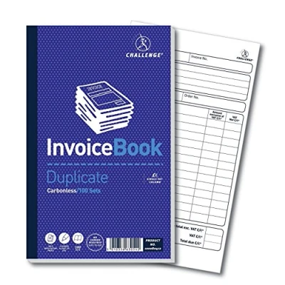 Image of Challenge Carbonless Duplicate Book 210x127mm Invoice 6710 100080412