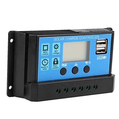 Image of Aramox Solar Charge Controller, 12V 24V MPPT Battery Charger Controller PWM 60A/50A/40A/30A/20A/10A(60A)