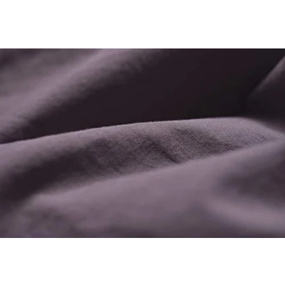 Image of L1NK STUDIO Flat sheet single bed 90 cm or 35&quot; inches (160X280 63&quot;X110&quot;) 100% cotton (Percale 200 threads) Plain dyed PLUM